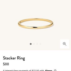 Mejuri Stacker Ring 14k yellow gold Size 6